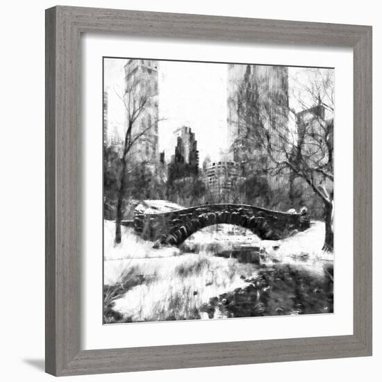 Central Park Bridge-Philippe Hugonnard-Framed Giclee Print