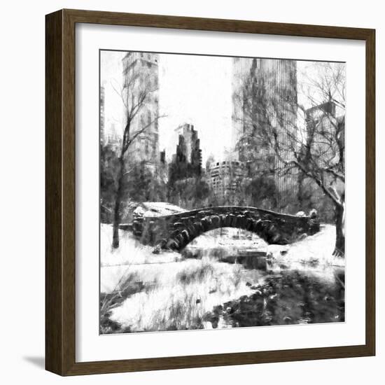 Central Park Bridge-Philippe Hugonnard-Framed Giclee Print