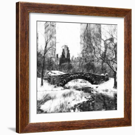 Central Park Bridge-Philippe Hugonnard-Framed Giclee Print