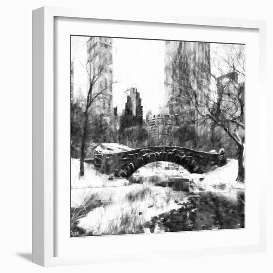 Central Park Bridge-Philippe Hugonnard-Framed Giclee Print