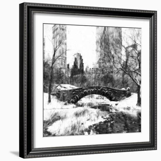 Central Park Bridge-Philippe Hugonnard-Framed Giclee Print