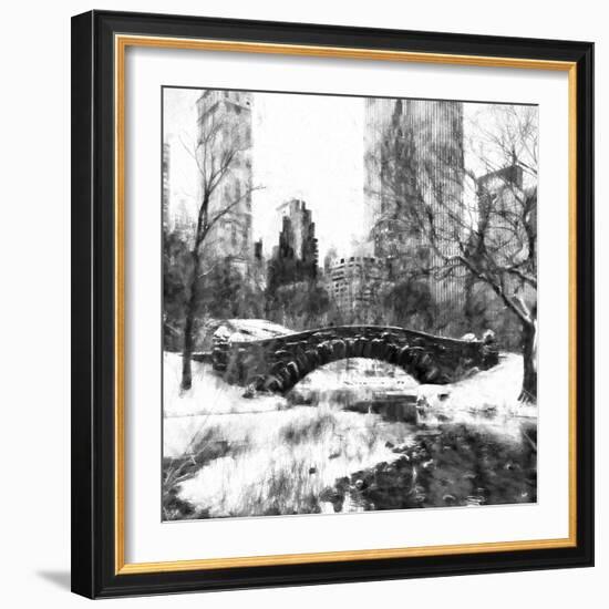 Central Park Bridge-Philippe Hugonnard-Framed Giclee Print