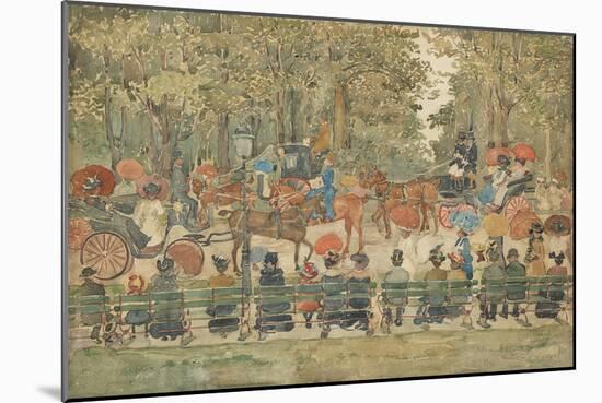 Central Park, c.1901-Maurice Prendergast-Mounted Giclee Print