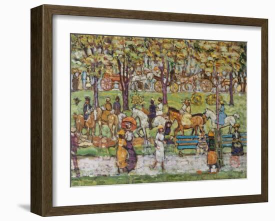 Central Park, c.1914-15-Maurice Brazil Prendergast-Framed Giclee Print