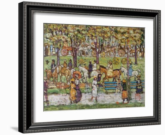 Central Park, c.1914-15-Maurice Brazil Prendergast-Framed Giclee Print