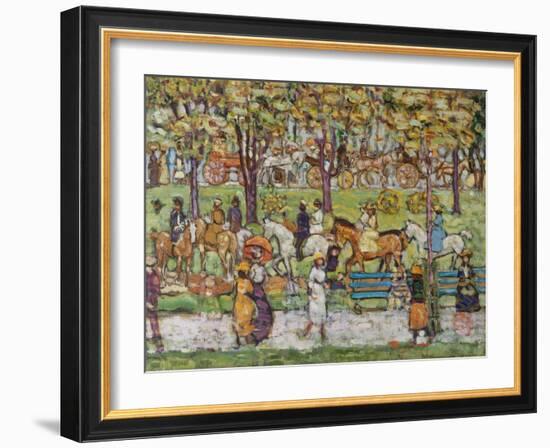 Central Park, c.1914-15-Maurice Brazil Prendergast-Framed Giclee Print