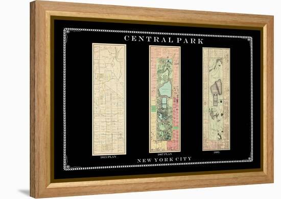 Central Park Development Composition1815-1885 - dark, New York, United States, 2007-null-Framed Premier Image Canvas
