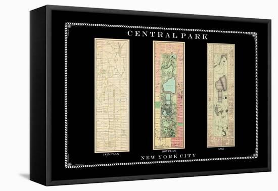 Central Park Development Composition1815-1885 - dark, New York, United States, 2007-null-Framed Premier Image Canvas