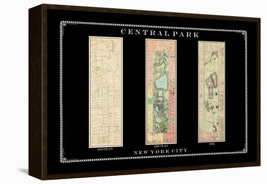 Central Park Development Composition1815-1885 - dark, New York, United States, 2007-null-Framed Premier Image Canvas