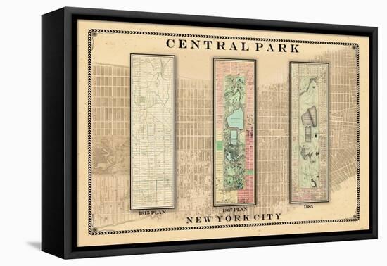 Central Park Development Composition1815-1885 - light, New York, United States, 2007-null-Framed Premier Image Canvas