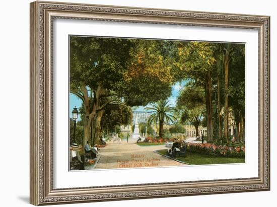 Central Park Gardens, Havana, Cuba-null-Framed Art Print