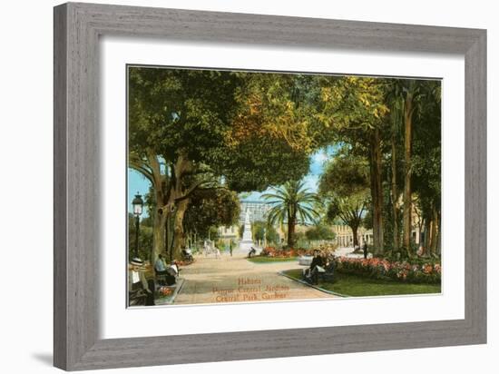 Central Park Gardens, Havana, Cuba-null-Framed Art Print