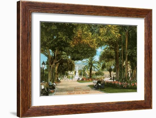 Central Park Gardens, Havana, Cuba-null-Framed Art Print