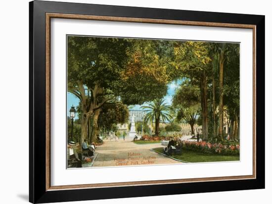 Central Park Gardens, Havana, Cuba-null-Framed Art Print