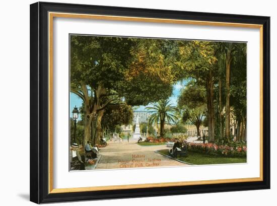 Central Park Gardens, Havana, Cuba-null-Framed Art Print