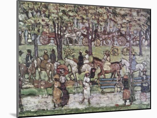 Central Park in 1903-Maurice Brazil Prendergast-Mounted Giclee Print