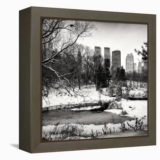 Central Park in the Snow-Philippe Hugonnard-Framed Premier Image Canvas