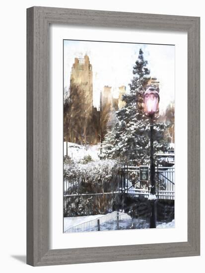 Central Park in Winter-Philippe Hugonnard-Framed Premium Giclee Print