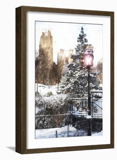 Central Park in Winter-Philippe Hugonnard-Framed Premium Giclee Print