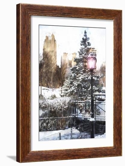 Central Park in Winter-Philippe Hugonnard-Framed Premium Giclee Print