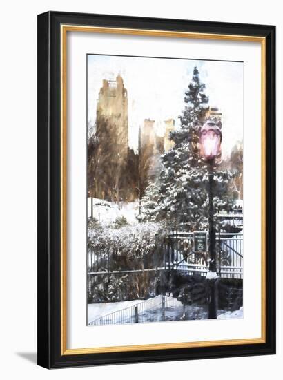 Central Park in Winter-Philippe Hugonnard-Framed Premium Giclee Print