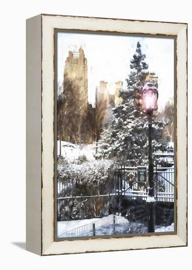 Central Park in Winter-Philippe Hugonnard-Framed Premier Image Canvas