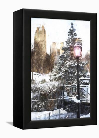 Central Park in Winter-Philippe Hugonnard-Framed Premier Image Canvas