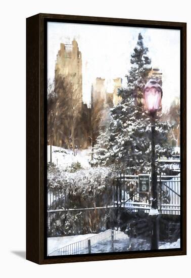 Central Park in Winter-Philippe Hugonnard-Framed Premier Image Canvas