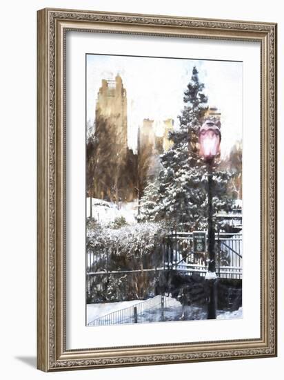 Central Park in Winter-Philippe Hugonnard-Framed Giclee Print