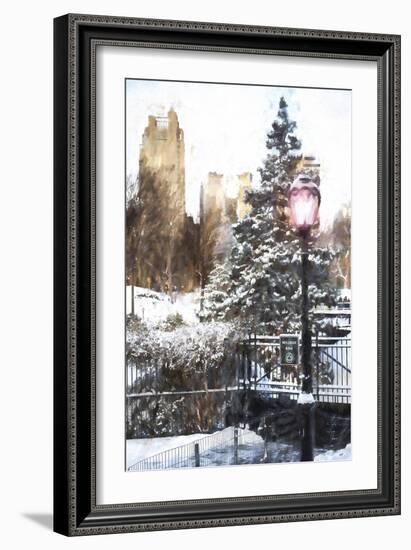 Central Park in Winter-Philippe Hugonnard-Framed Giclee Print