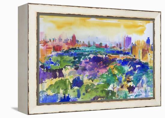 Central Park, New York, 2011-Peter Graham-Framed Premier Image Canvas