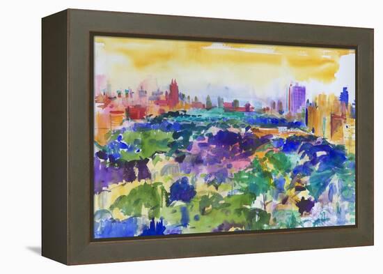 Central Park, New York, 2011-Peter Graham-Framed Premier Image Canvas