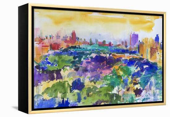 Central Park, New York, 2011-Peter Graham-Framed Premier Image Canvas