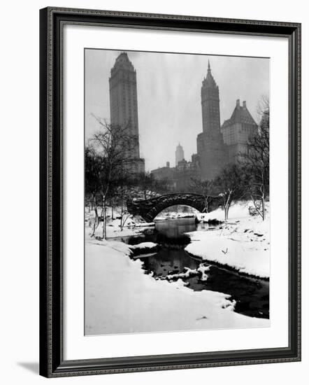 Central Park, New York City, 1945-null-Framed Photo