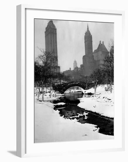 Central Park, New York City, 1945-null-Framed Photo