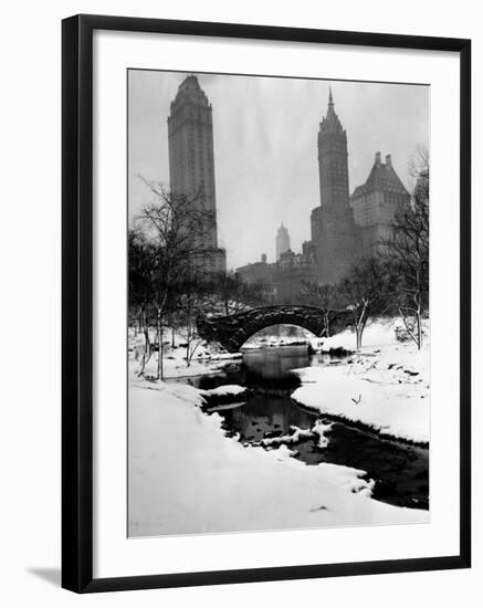 Central Park, New York City, 1945-null-Framed Photo