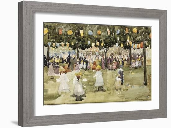 Central Park, New York City, July 4Th, C.1900-03-Maurice Brazil Prendergast-Framed Giclee Print