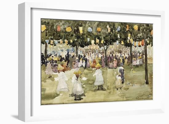 Central Park, New York City, July 4Th, C.1900-03-Maurice Brazil Prendergast-Framed Giclee Print