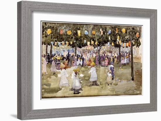 Central Park, New York City, July 4th-Maurice Brazil Prendergast-Framed Giclee Print