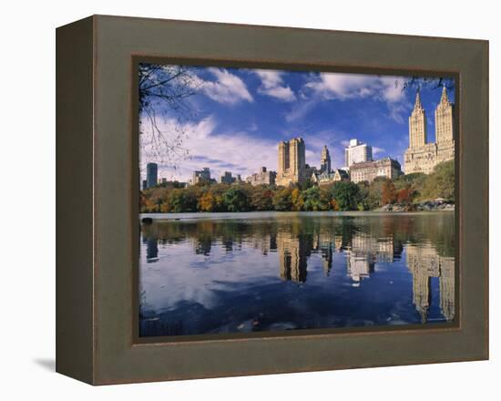 Central Park, New York City, Ny, USA-Walter Bibikow-Framed Premier Image Canvas