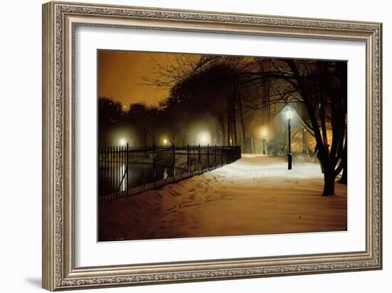 Central Park Nocturne in Snow, 2007-Max Ferguson-Framed Giclee Print