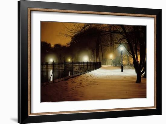 Central Park Nocturne in Snow, 2007-Max Ferguson-Framed Giclee Print