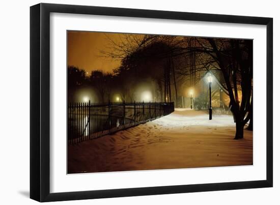 Central Park Nocturne in Snow, 2007-Max Ferguson-Framed Giclee Print