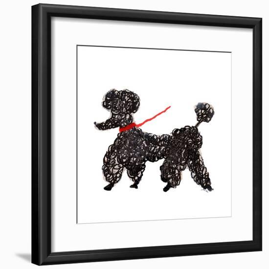 Central Park Poodle-Gina Ritter-Framed Art Print