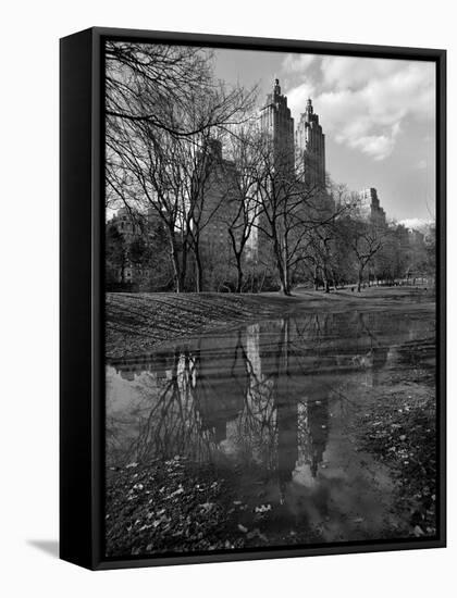 Central Park Reflections-Chris Bliss-Framed Premier Image Canvas