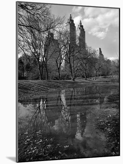 Central Park Reflections-Chris Bliss-Mounted Photographic Print