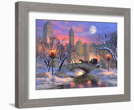 Central Park Ride-Dominic Davison-Framed Art Print