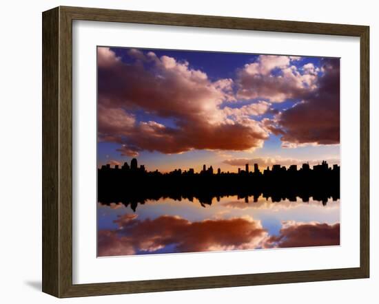 Central Park's Reservoir, Manhattan, New York City-Sabine Jacobs-Framed Photographic Print