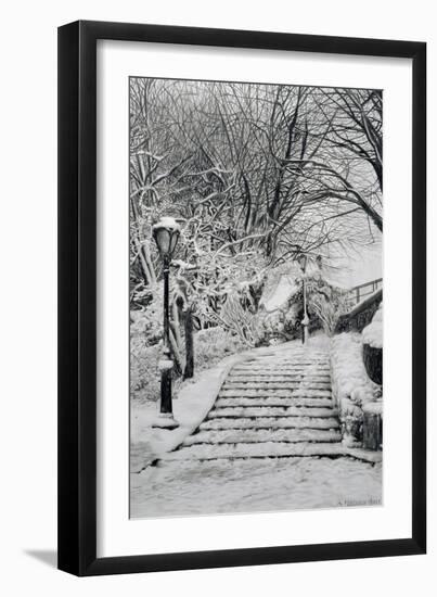 Central Park Snow, 1998-Max Ferguson-Framed Giclee Print