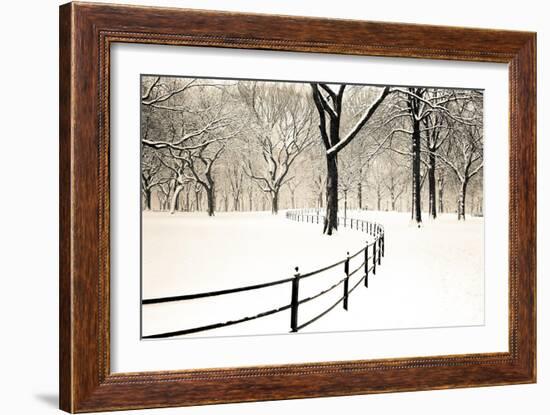 Central Park Snow-Andrew Geiger-Framed Art Print